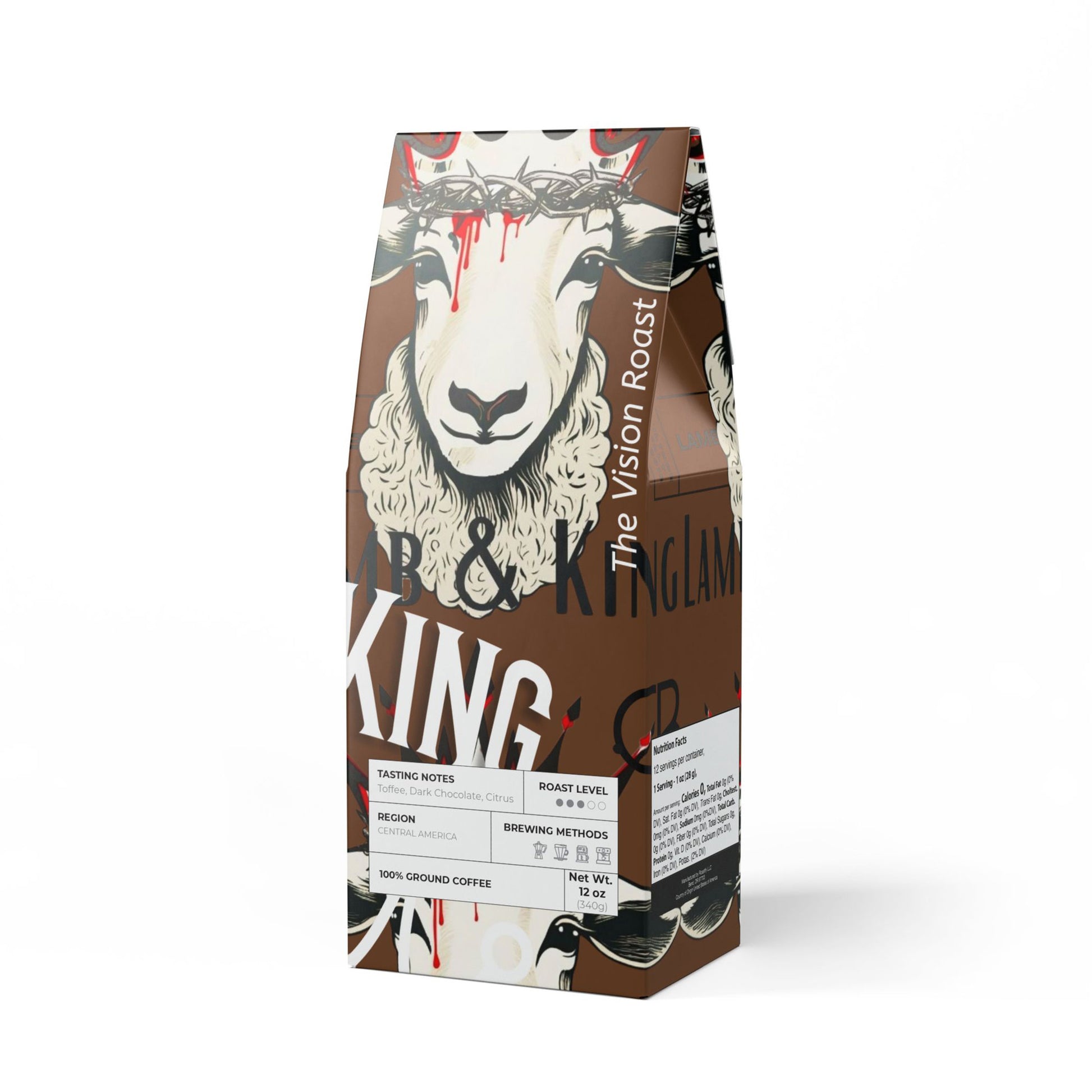 The Vision Roast by Culture Belly – a rich, bold coffee blend crafted for dreamers and doers. Infused with deep flavors of toffee, dark chocolate, and citrus, this 12oz ground coffee inspires clarity, focus, and purpose. Stay driven, stay faithful.