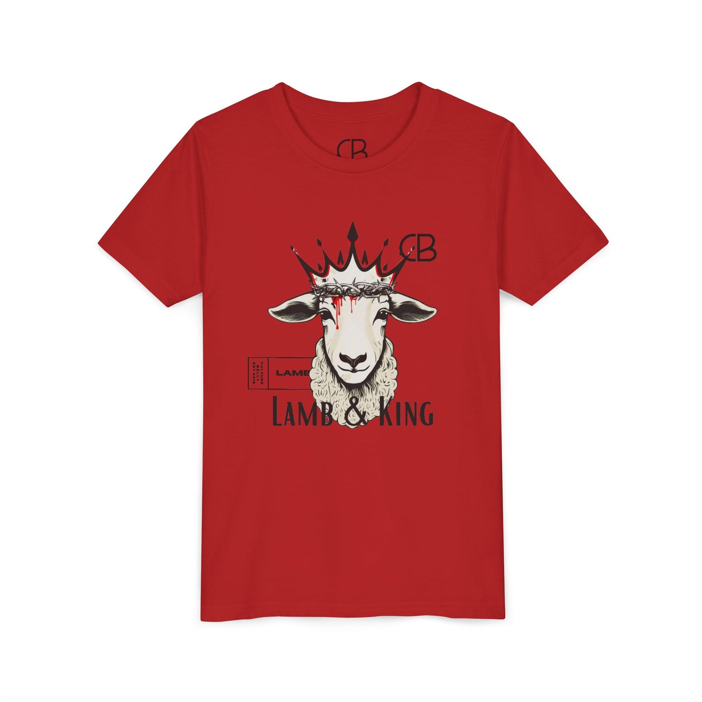 Lamb & King Kids' Faithwear T-Shirt – Strength, Sacrifice & Royalty