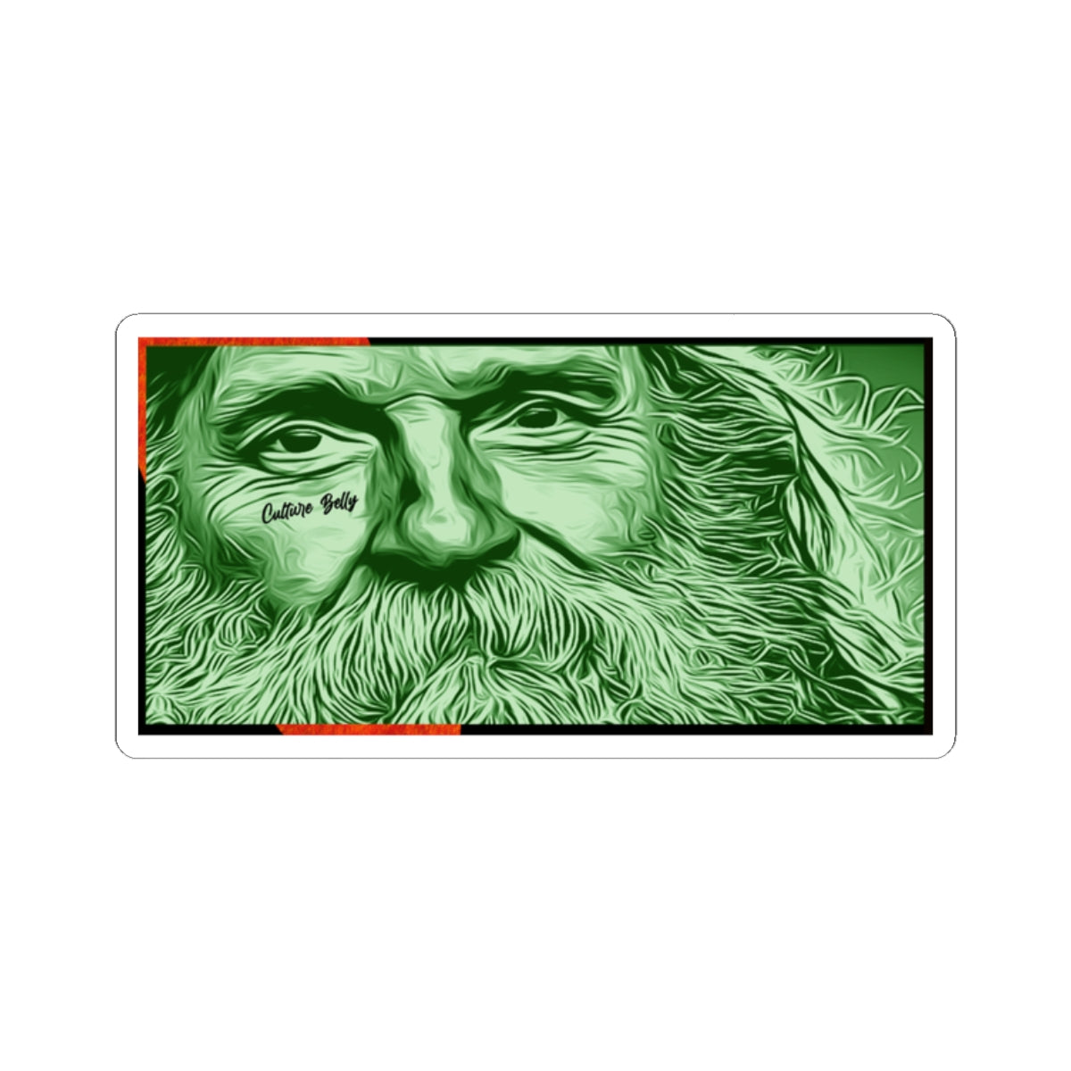 Bearded Traveler Vinyl Sticker