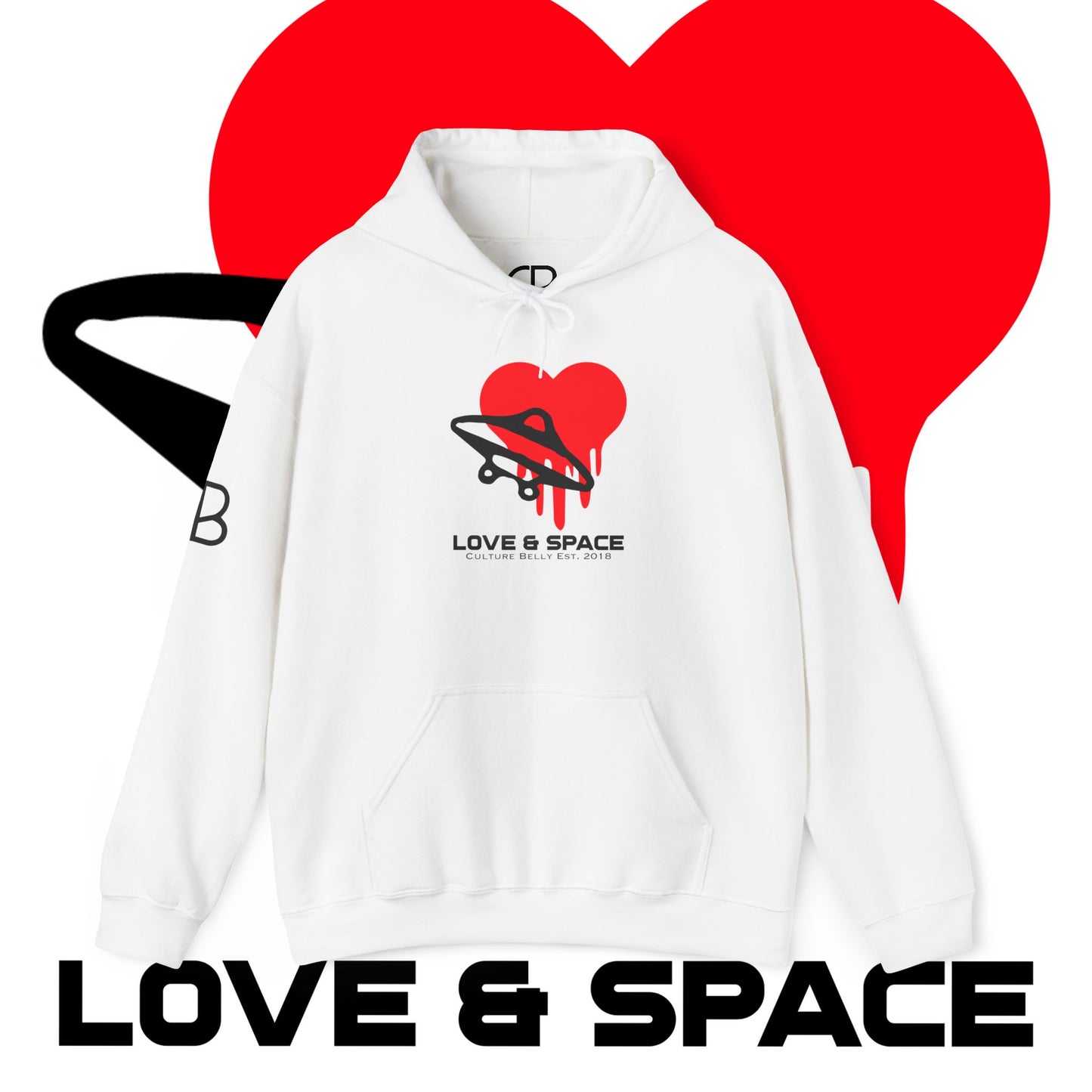 Sudadera con capucha de estilo urbano Love &amp; Space 