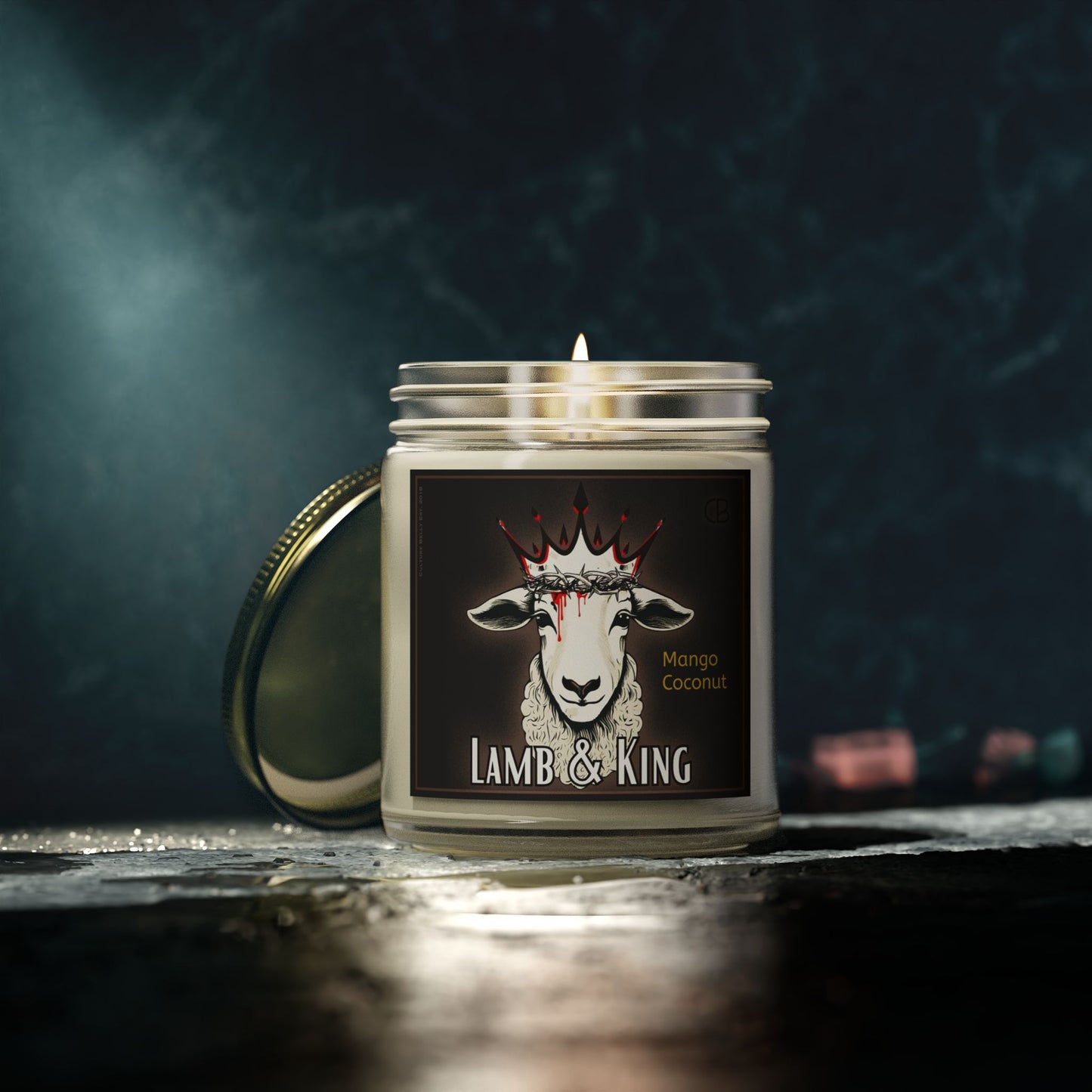 Lamb & King Candle – Mango Coconut Escape