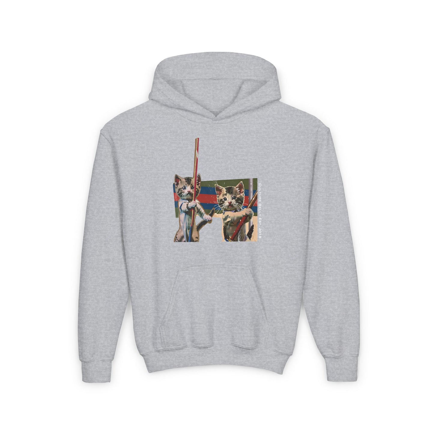 Fearless Felines Kids' Hoodie – Bold, Brave & Fearless 🐾🔥