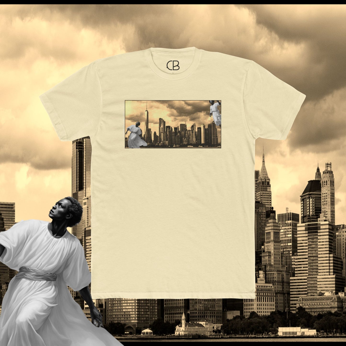 T-shirt Anges au-dessus de New York