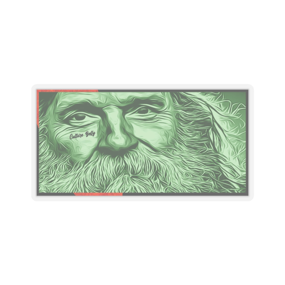 Bearded Traveler Vinyl Sticker