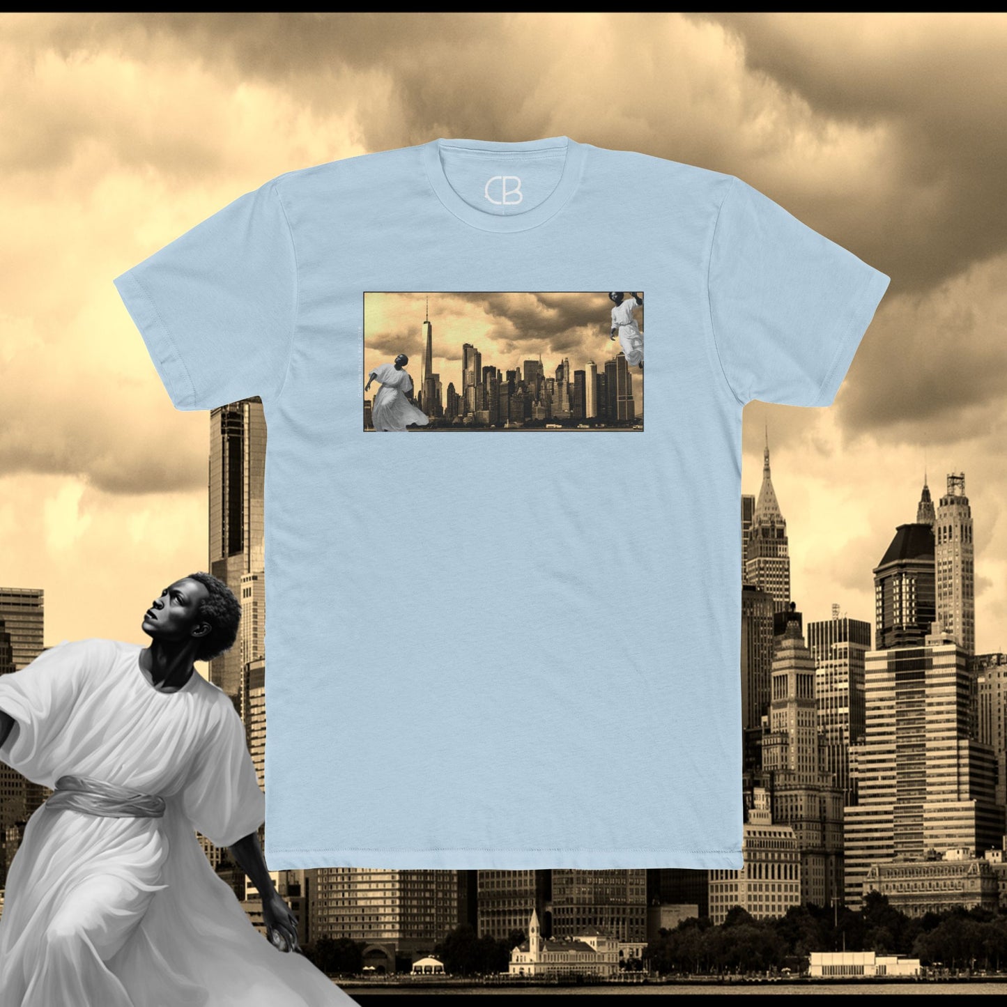 T-shirt Anges au-dessus de New York