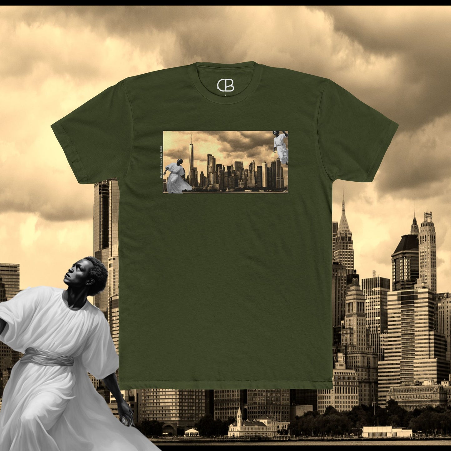 T-shirt Anges au-dessus de New York