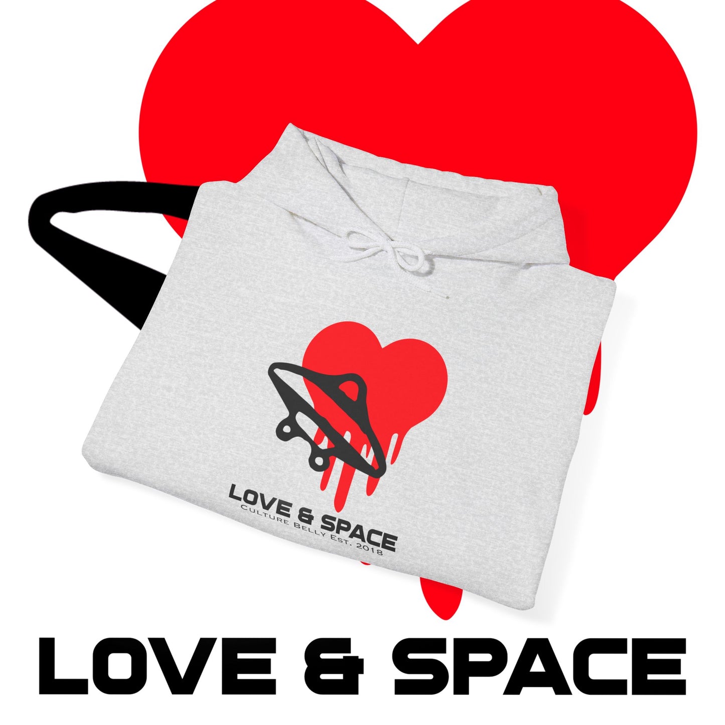 Sudadera con capucha de estilo urbano Love &amp; Space 