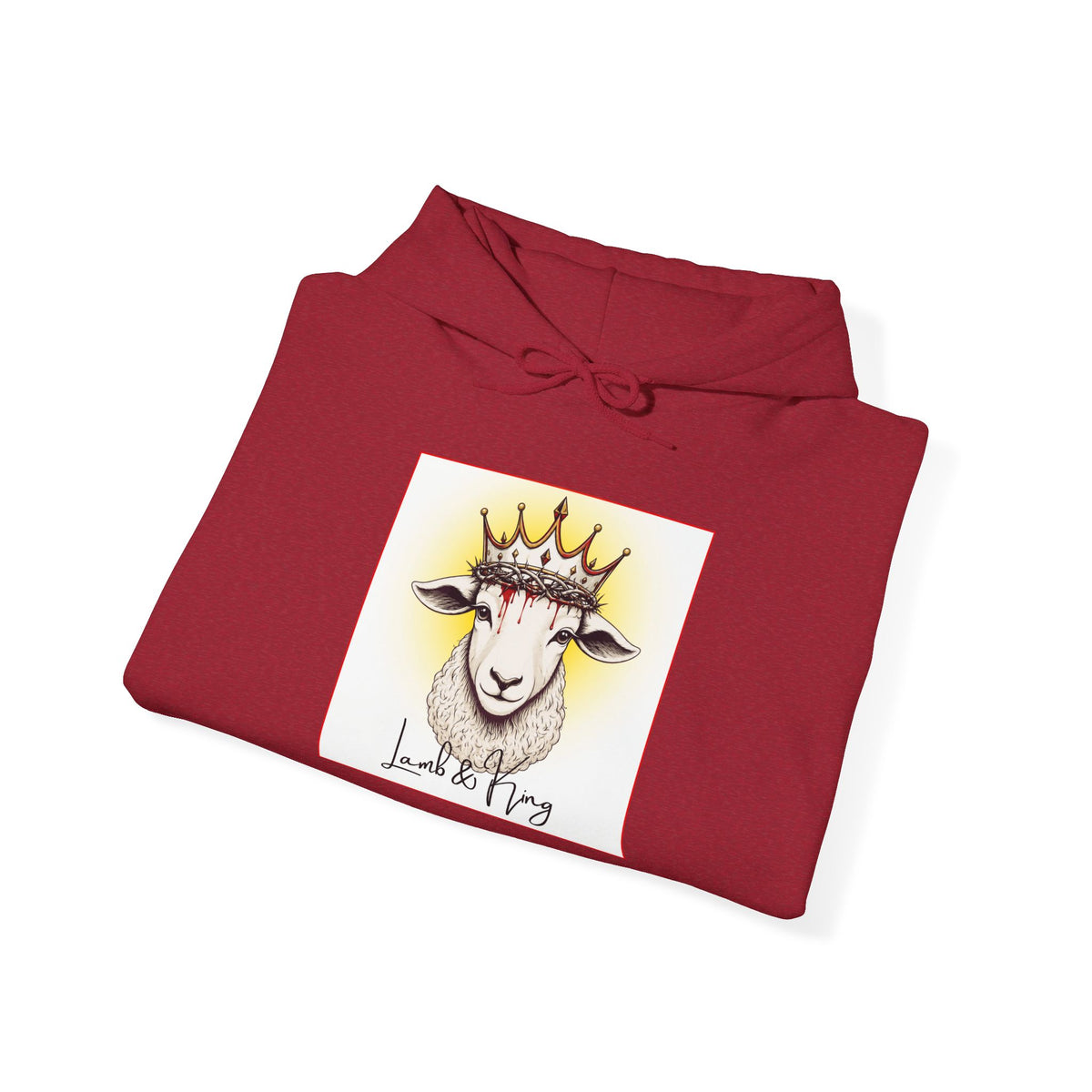 Lamb & King Script Christian Pullover Hoodie