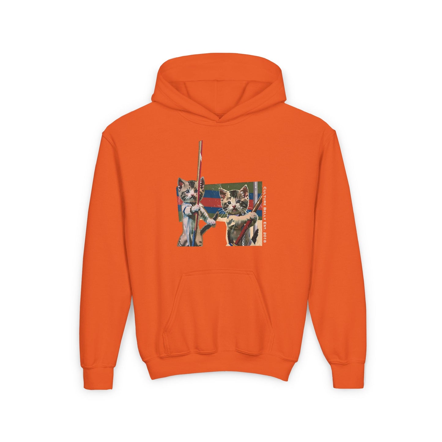 Fearless Felines Kids' Hoodie – Bold, Brave & Fearless 🐾🔥