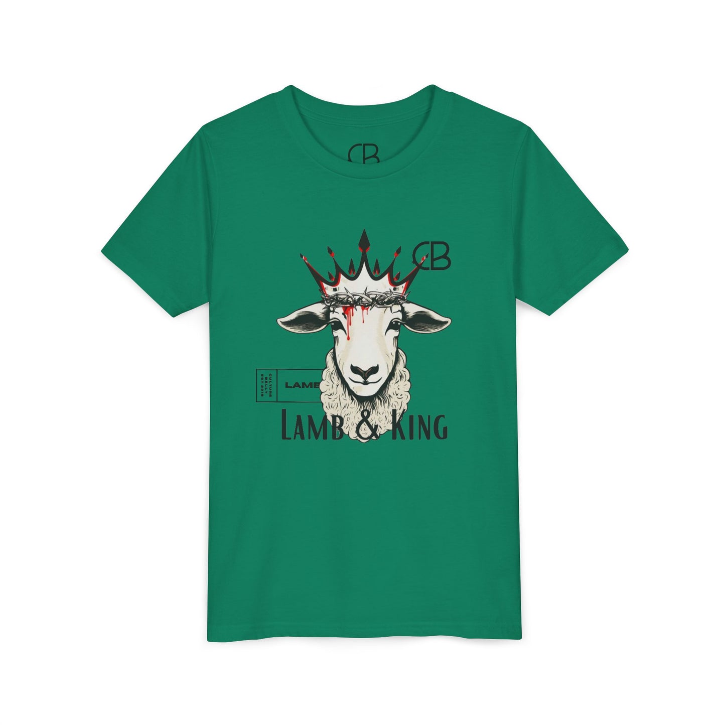 Lamb & King Kids' Faithwear T-Shirt – Strength, Sacrifice & Royalty