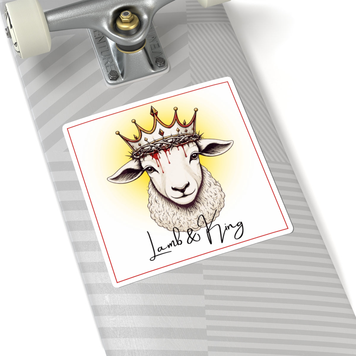 Lamb & King Christian Vinyl Sticker