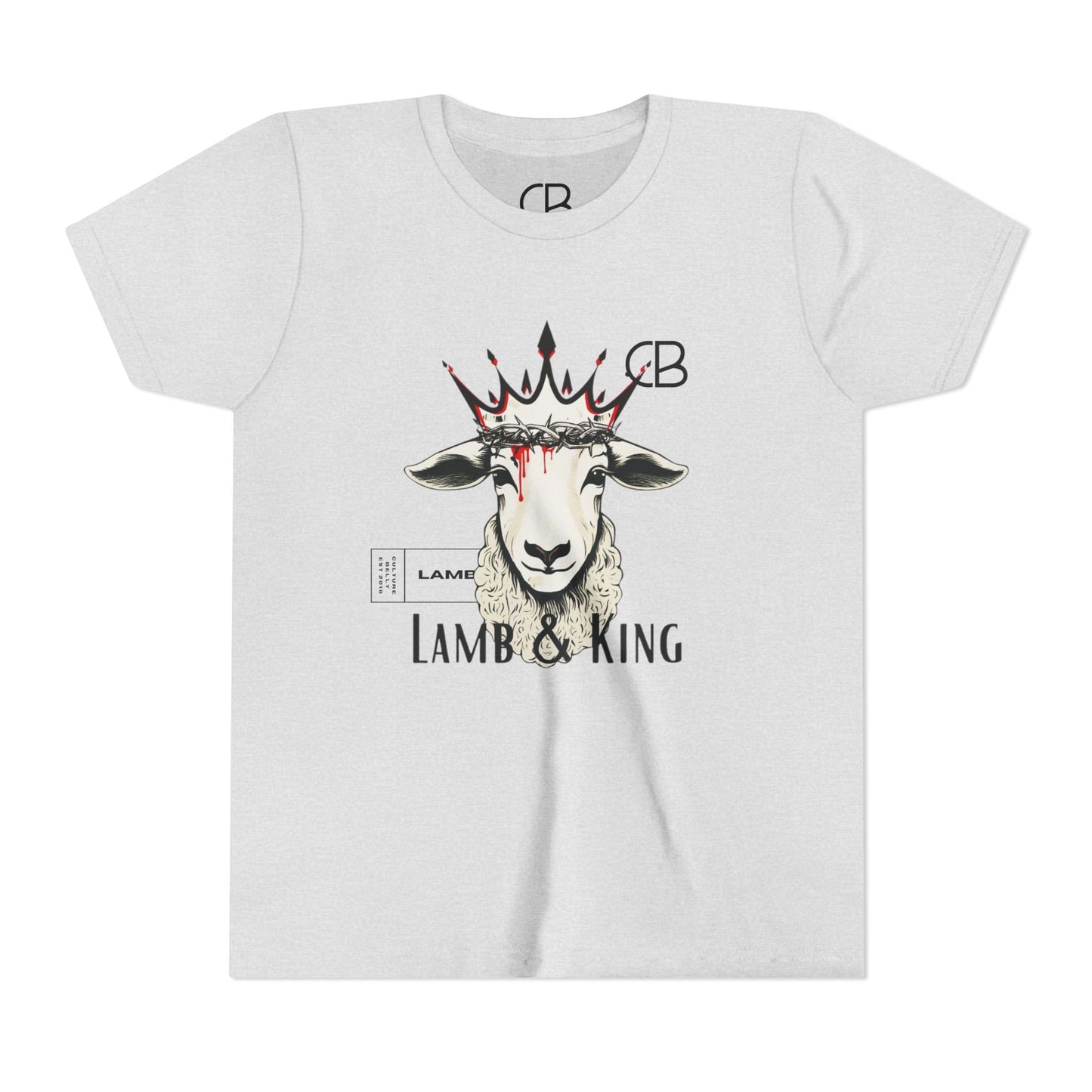 Lamb & King Kids' Faithwear T-Shirt – Strength, Sacrifice & Royalty