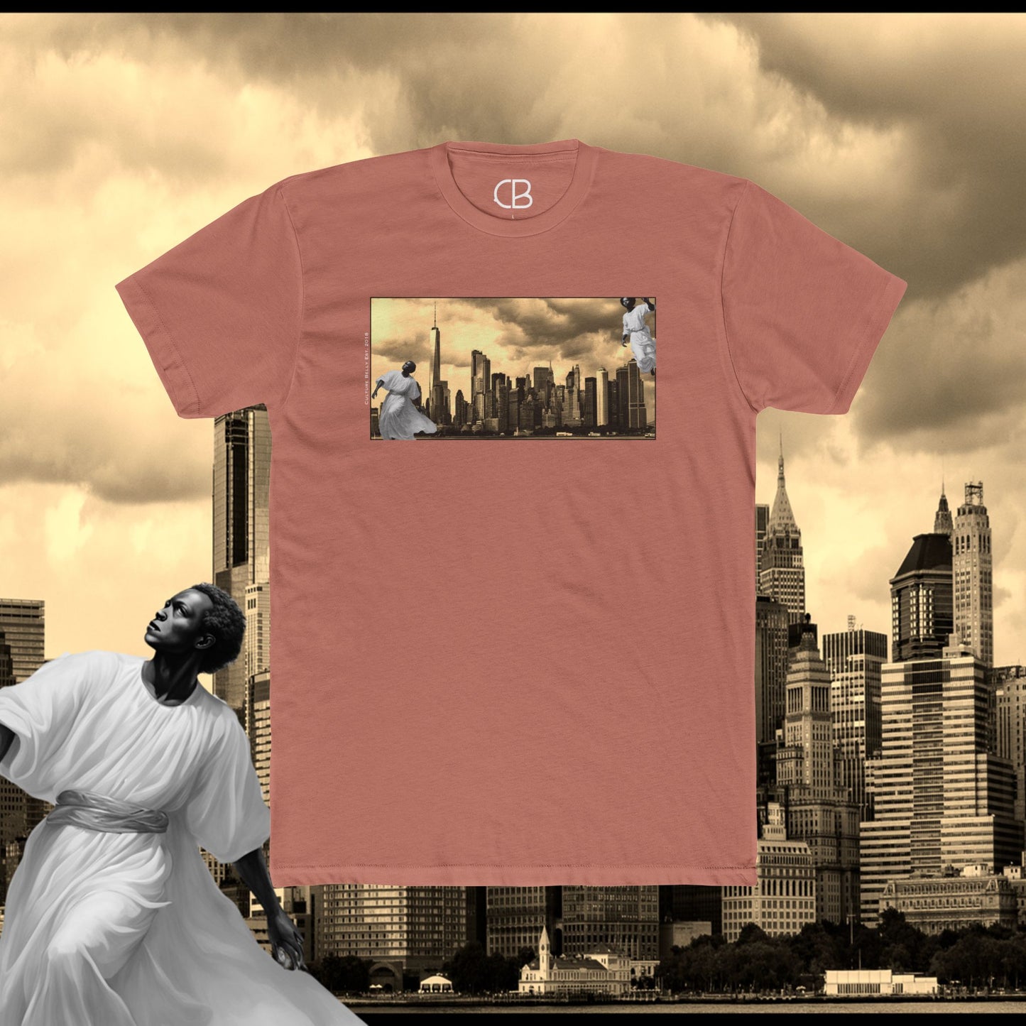 T-shirt Anges au-dessus de New York