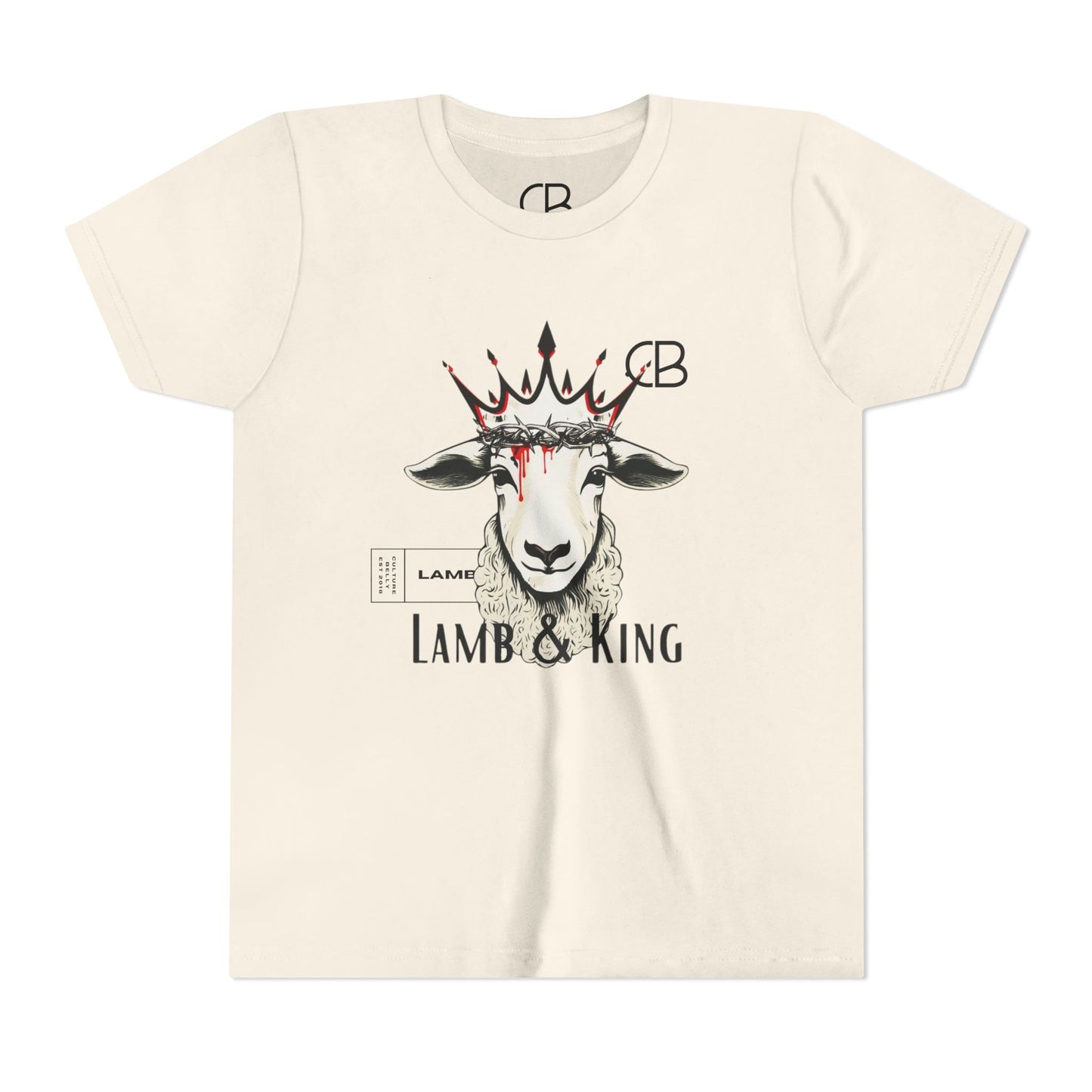 Lamb & King Kids' Faithwear T-Shirt – Strength, Sacrifice & Royalty