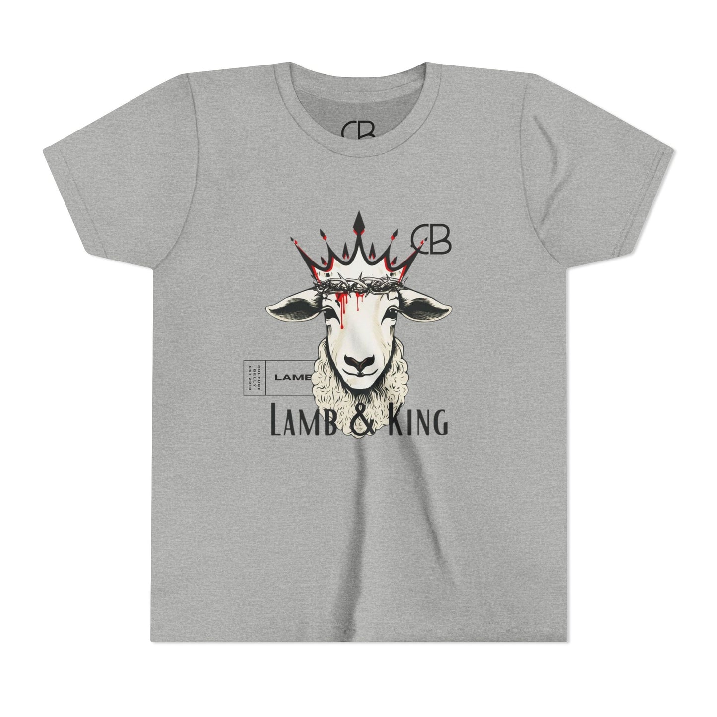 Lamb & King Kids' Faithwear T-Shirt – Strength, Sacrifice & Royalty