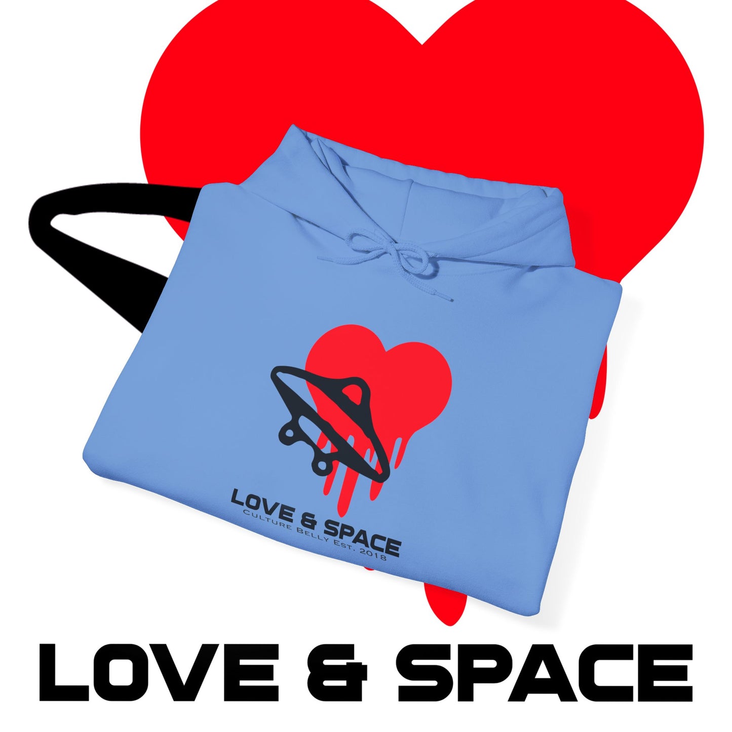 Sudadera con capucha de estilo urbano Love &amp; Space 