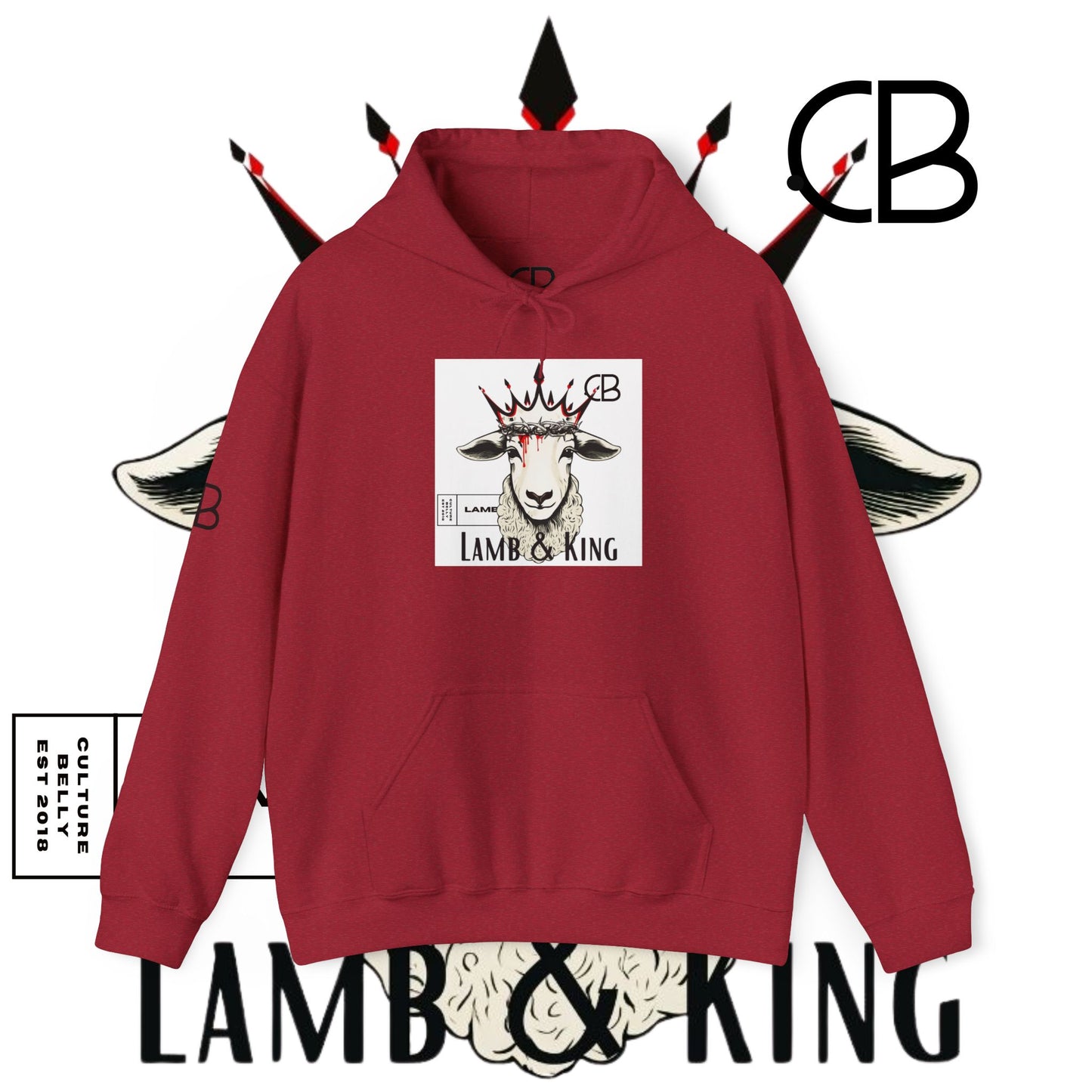 Lamb & King Pullover Hoodie