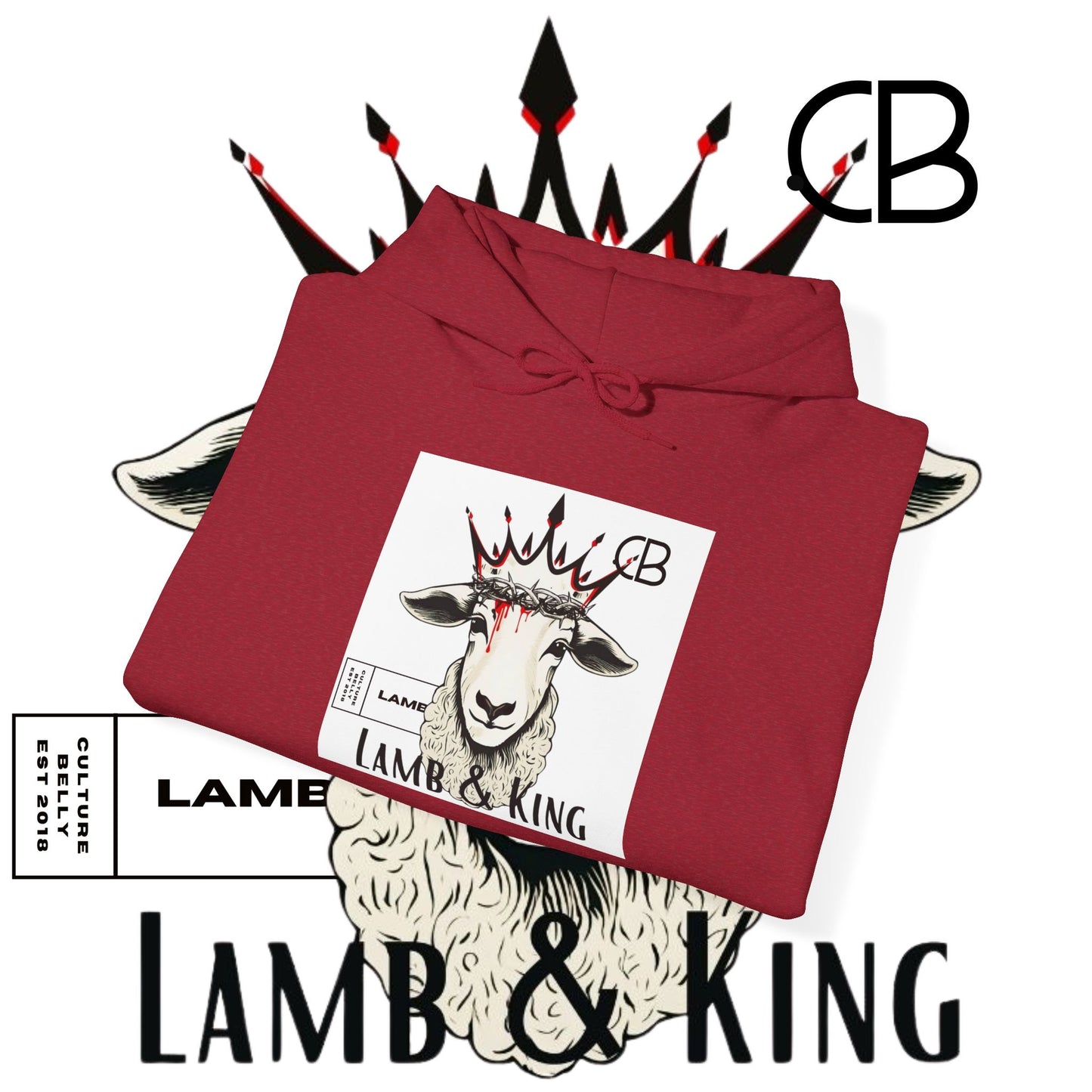 Lamb & King Pullover Hoodie