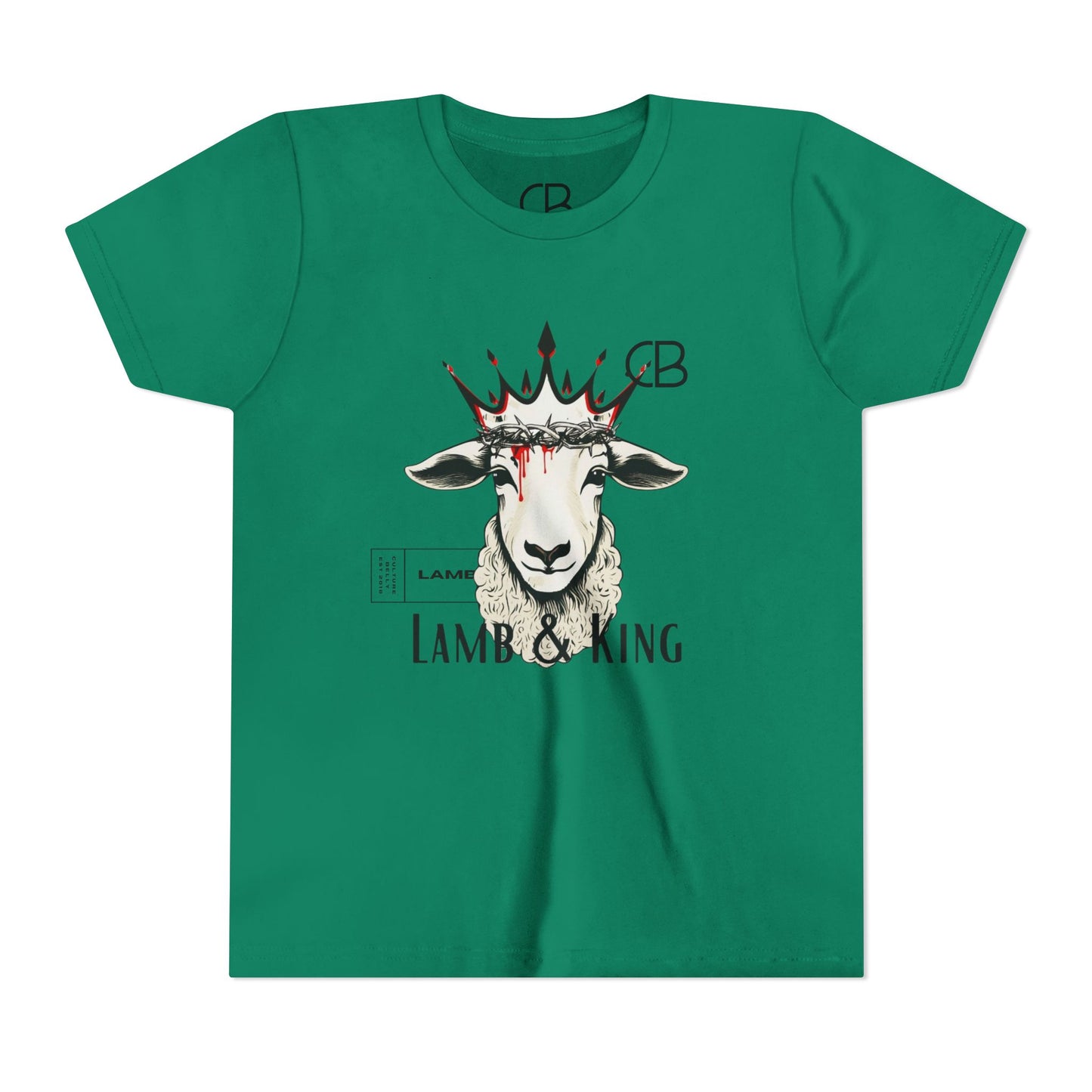 Lamb & King Kids' Faithwear T-Shirt – Strength, Sacrifice & Royalty