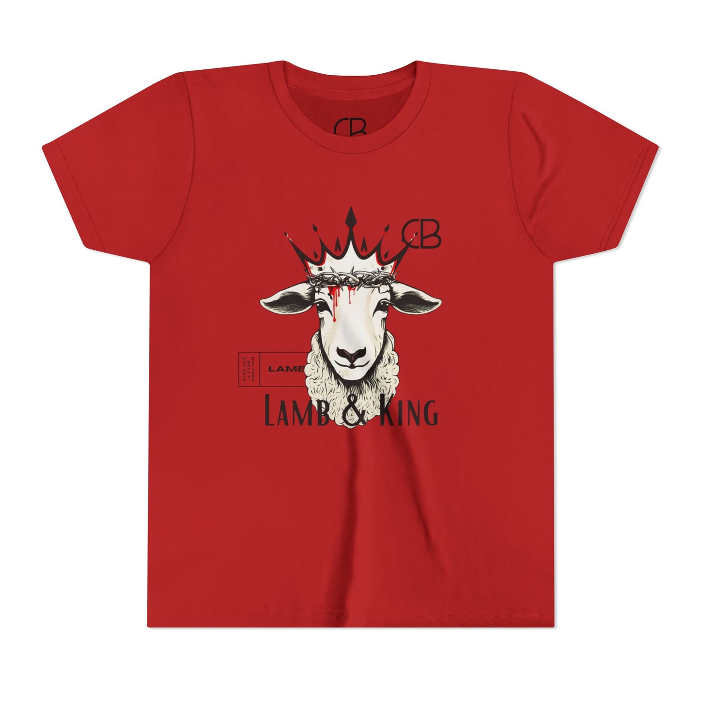 Lamb & King Kids' Faithwear T-Shirt – Strength, Sacrifice & Royalty