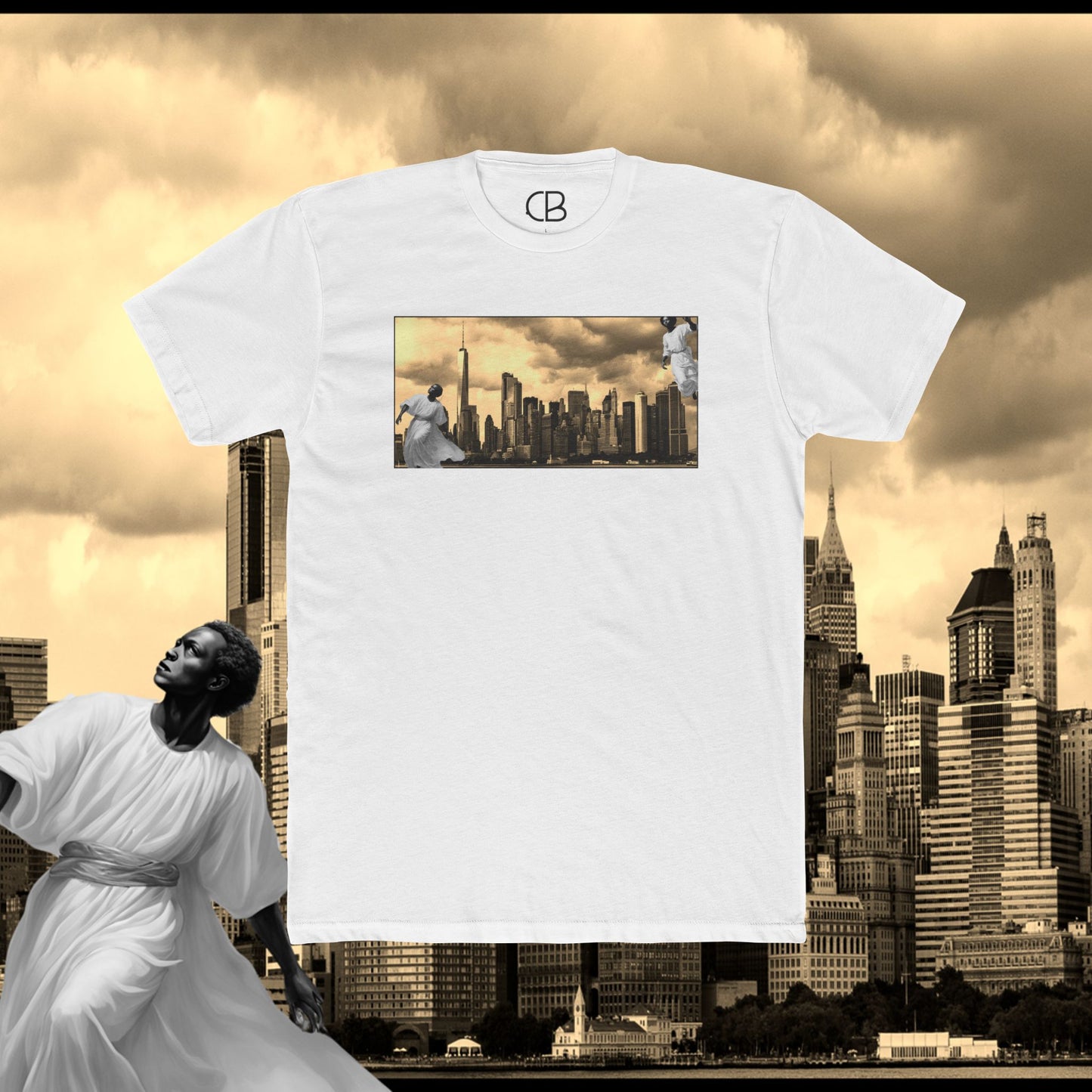 T-shirt Anges au-dessus de New York