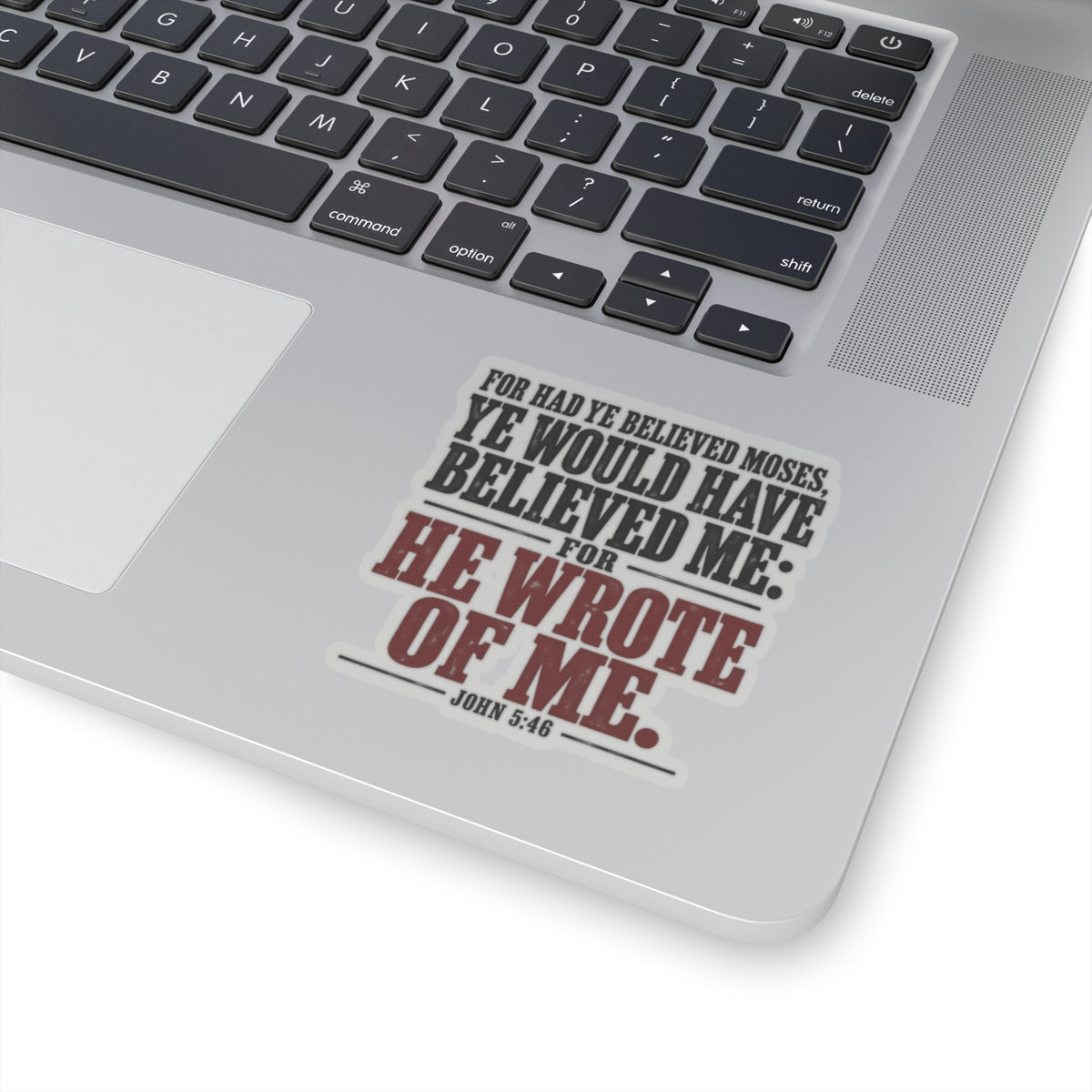 He Wrote of Me – John 5:46 Scripture Vinyl Sticker