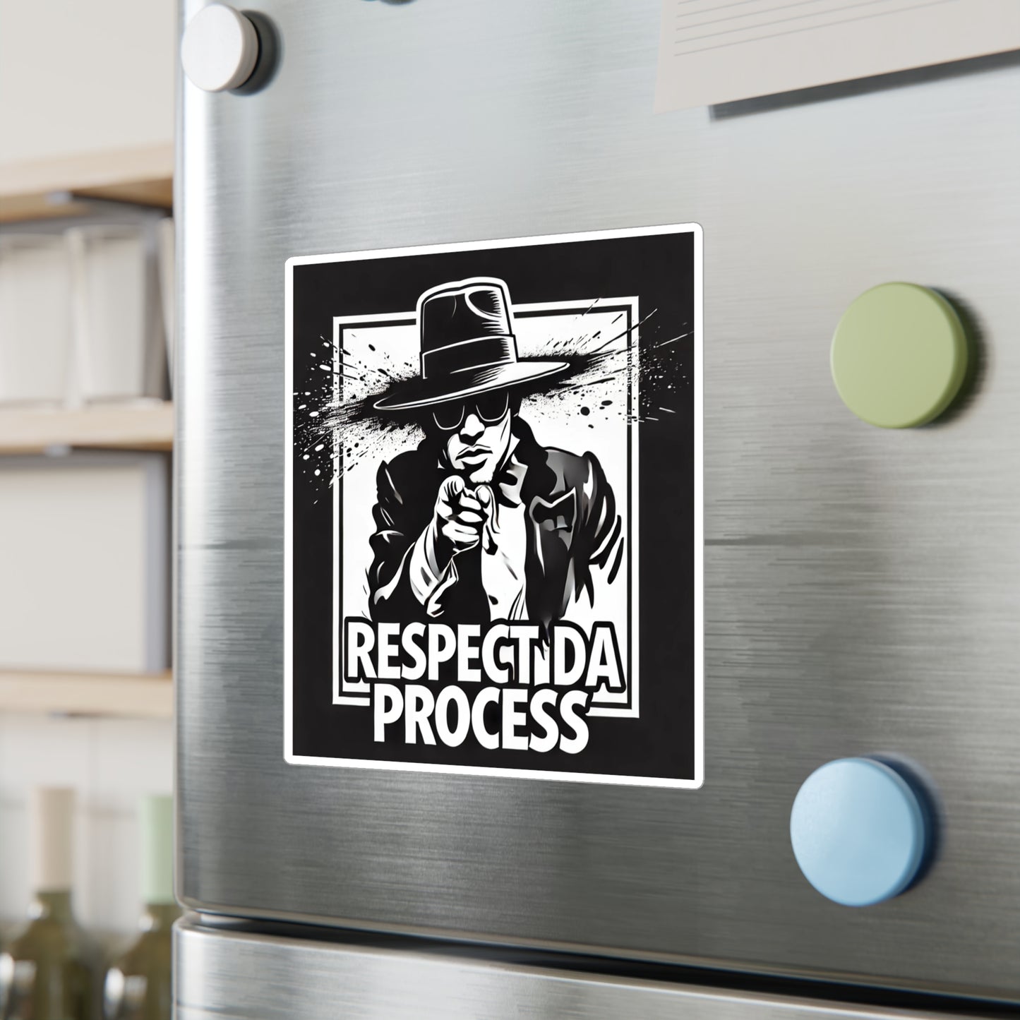 Respect Da Process Sticker Bold Urban Hustle Design