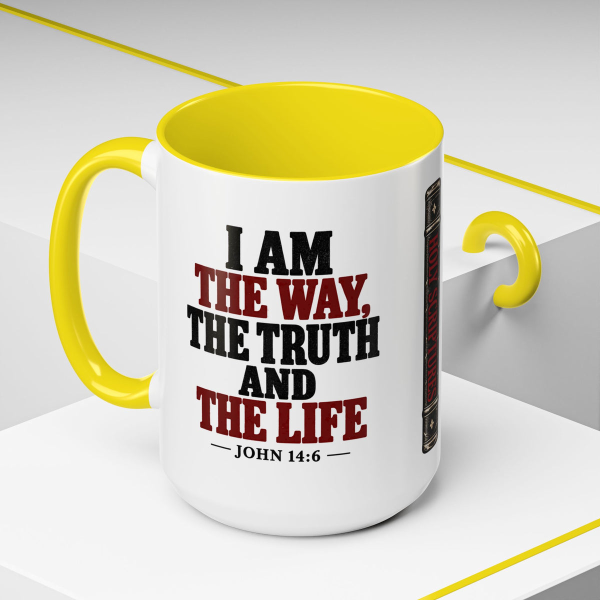 The Way, the Truth and the Life – John 14:6 Double-Sided Accent Coffee Mug
