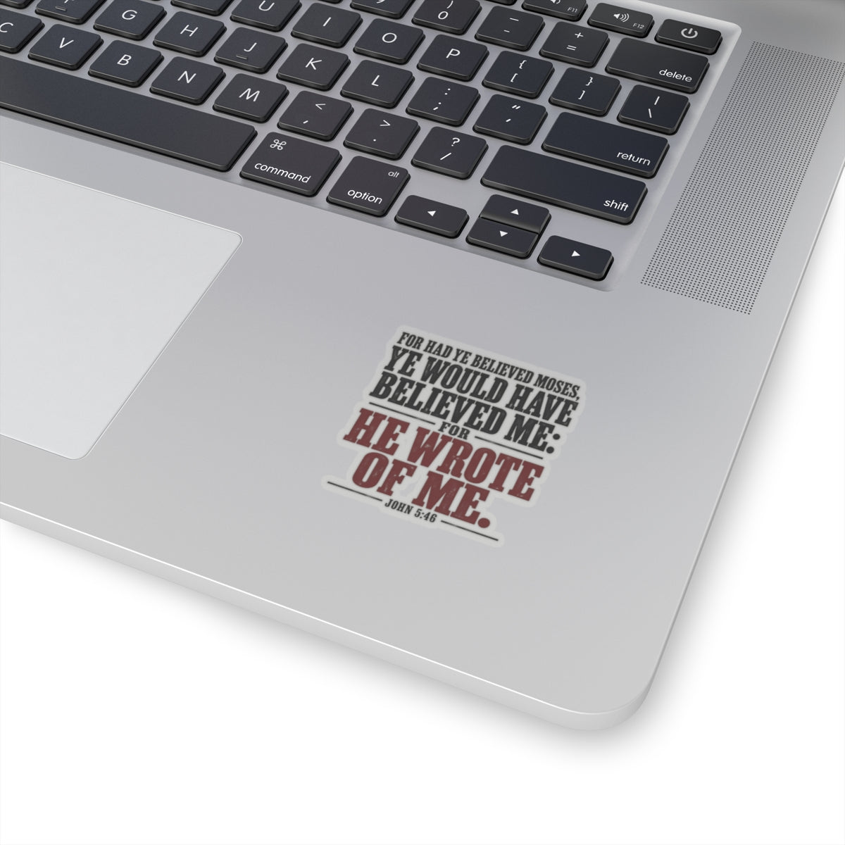 He Wrote of Me – John 5:46 Scripture Vinyl Sticker