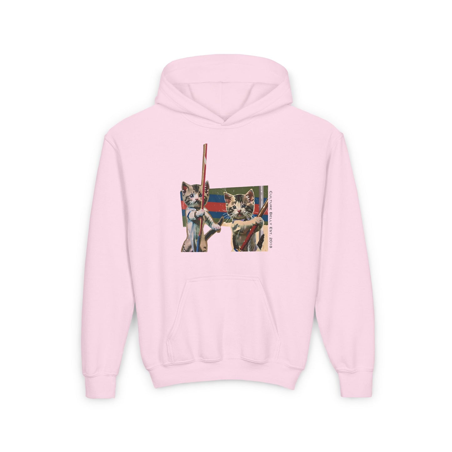 Fearless Felines Kids' Hoodie – Bold, Brave & Fearless 🐾🔥