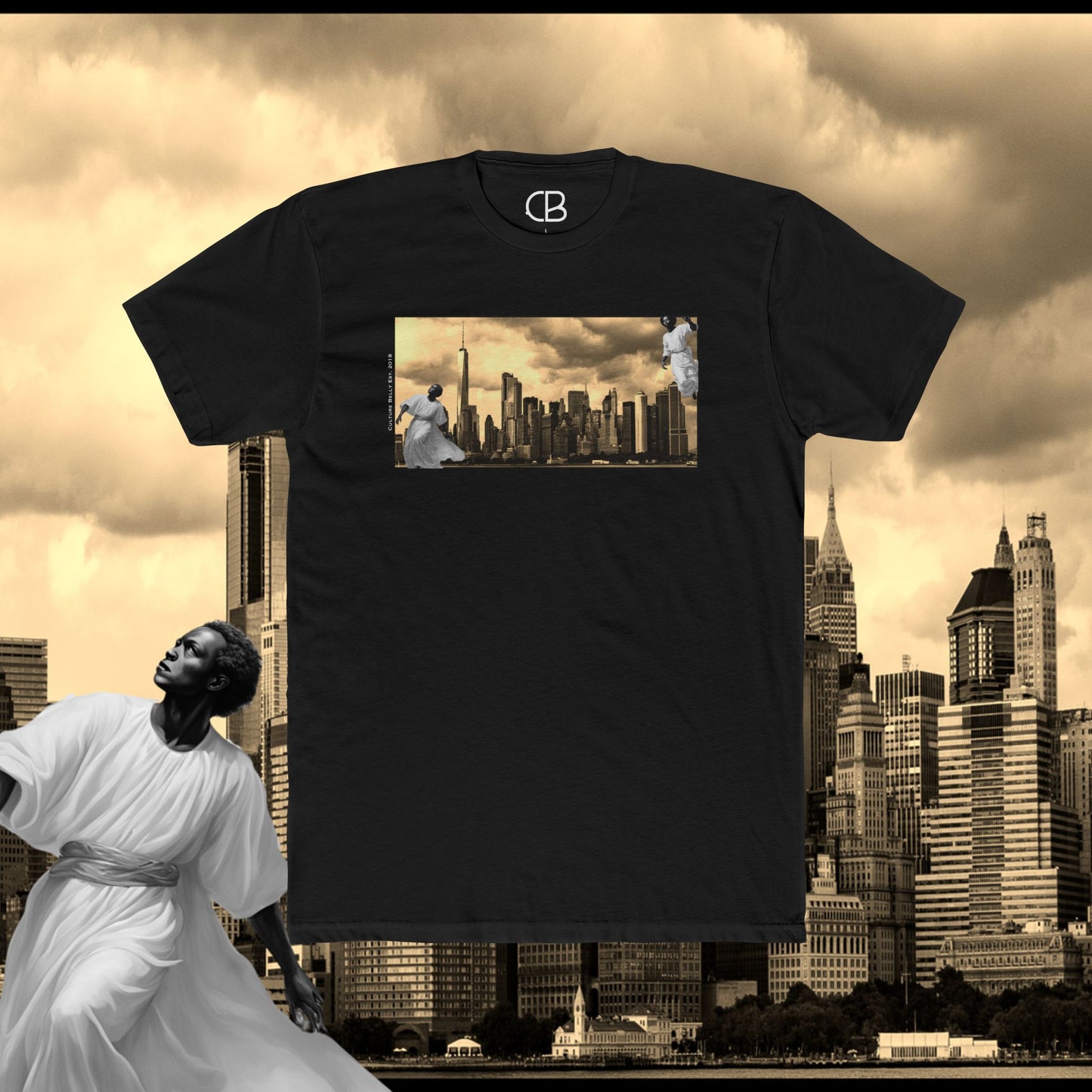 T-shirt Anges au-dessus de New York