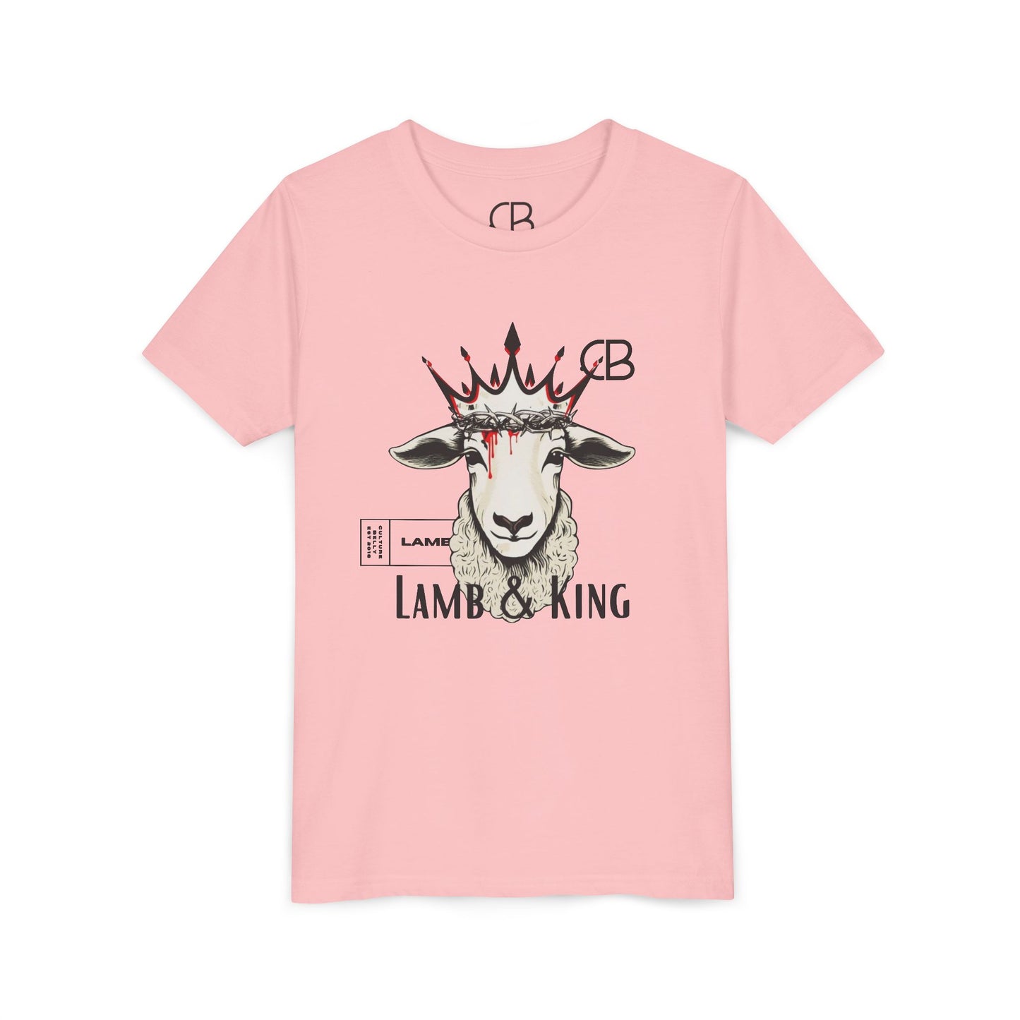 Lamb & King Kids' Faithwear T-Shirt – Strength, Sacrifice & Royalty