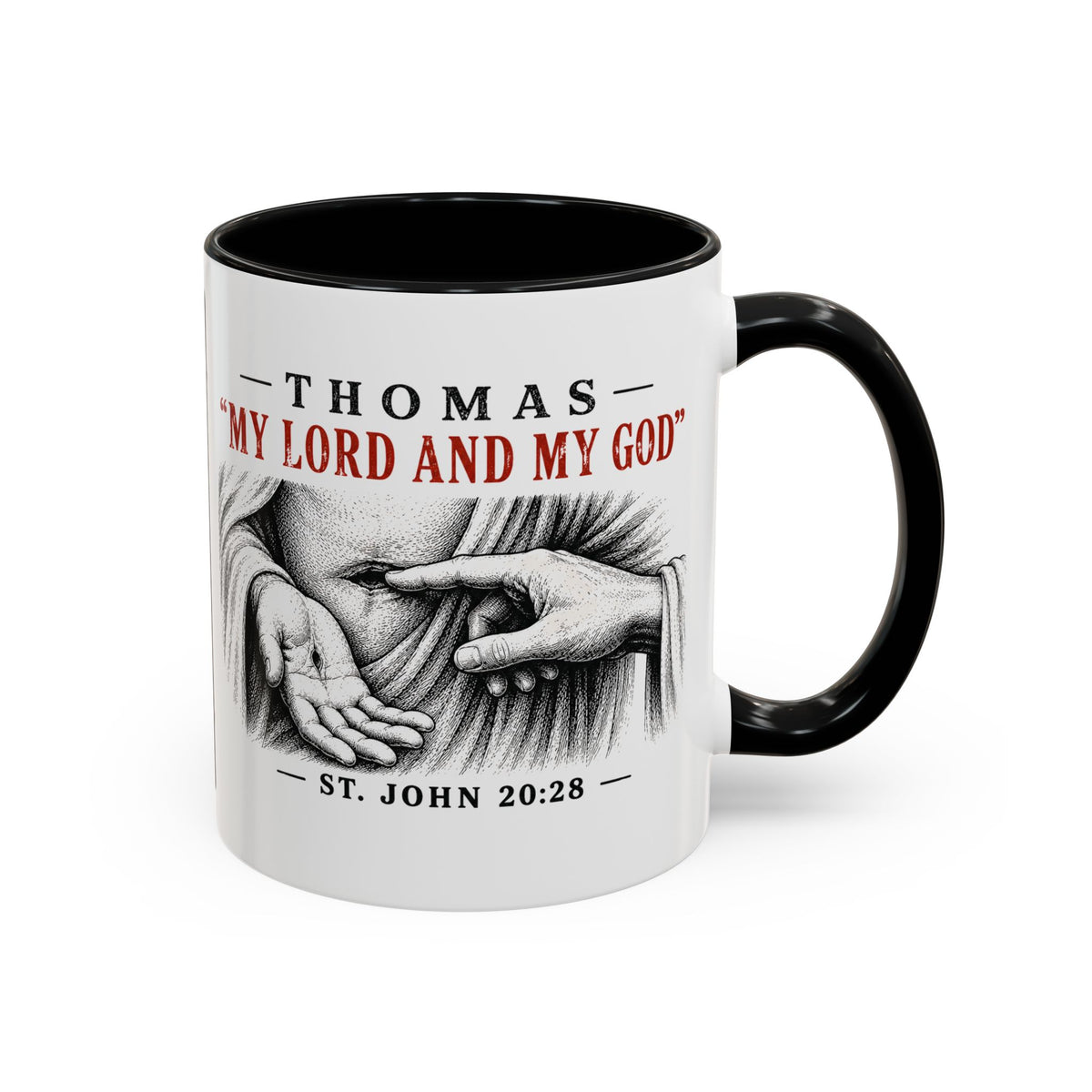 My Lord and My God – John 20:28 Accent Coffee Mug