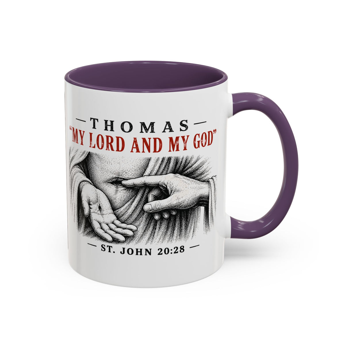 My Lord and My God – John 20:28 Accent Coffee Mug