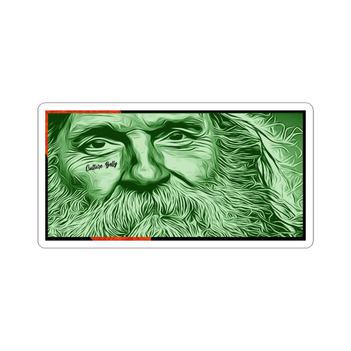 Bearded Traveler Vinyl Sticker