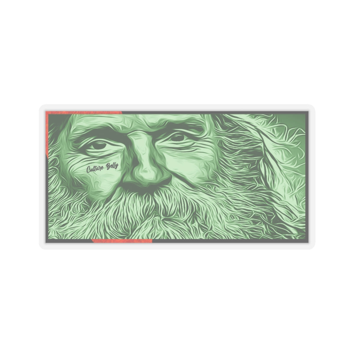 Bearded Traveler Vinyl Sticker