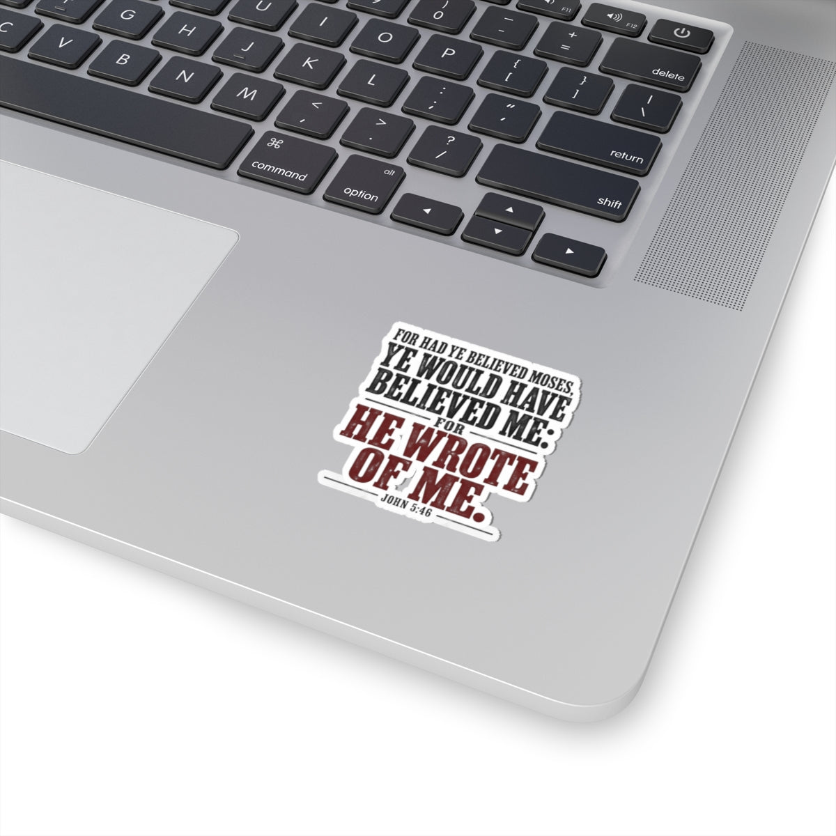 He Wrote of Me – John 5:46 Scripture Vinyl Sticker