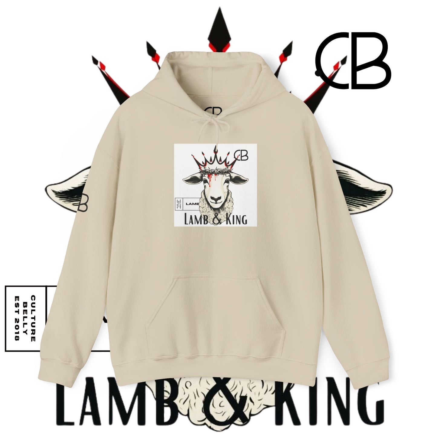 Lamb & King Pullover Hoodie