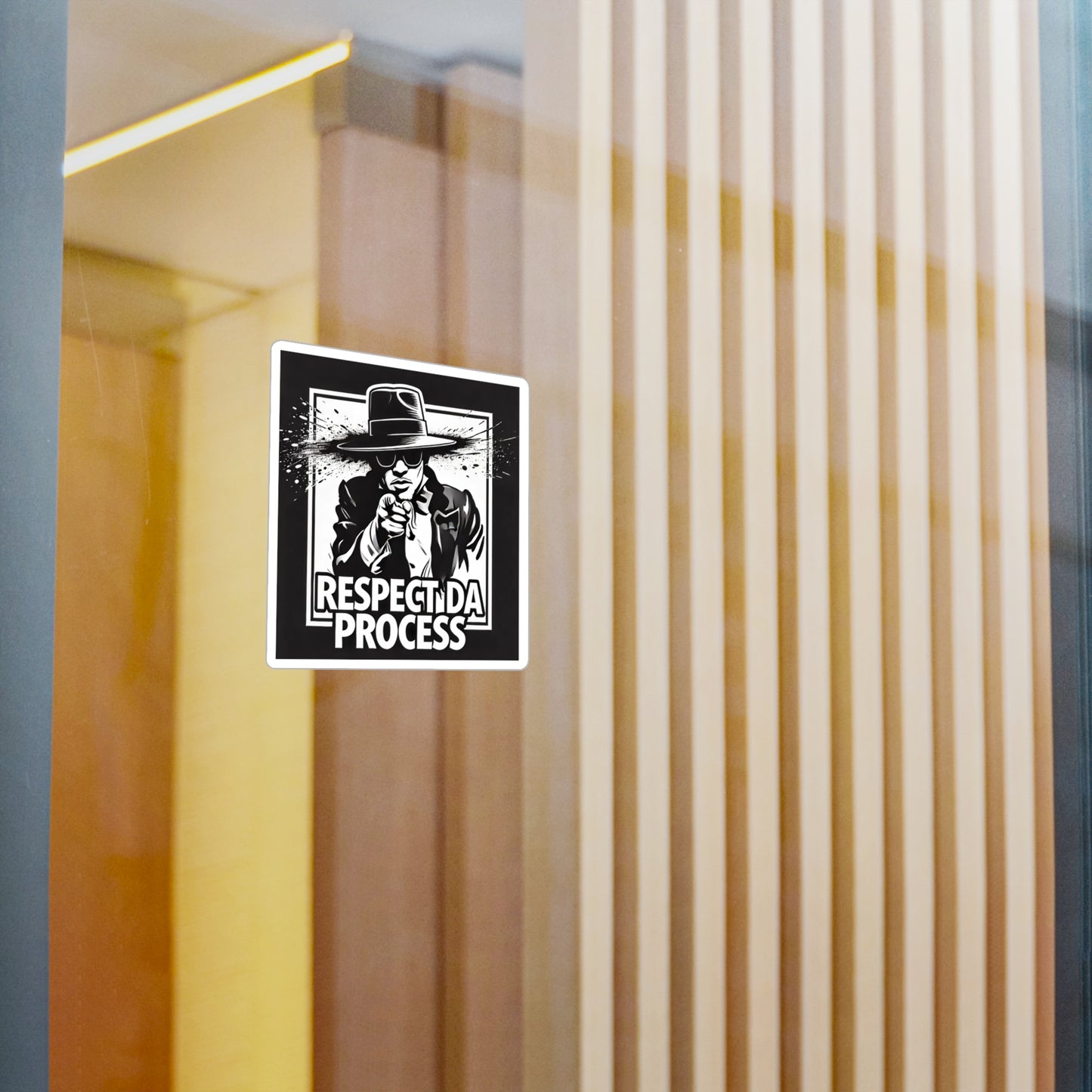 Respect Da Process Sticker Bold Urban Hustle Design