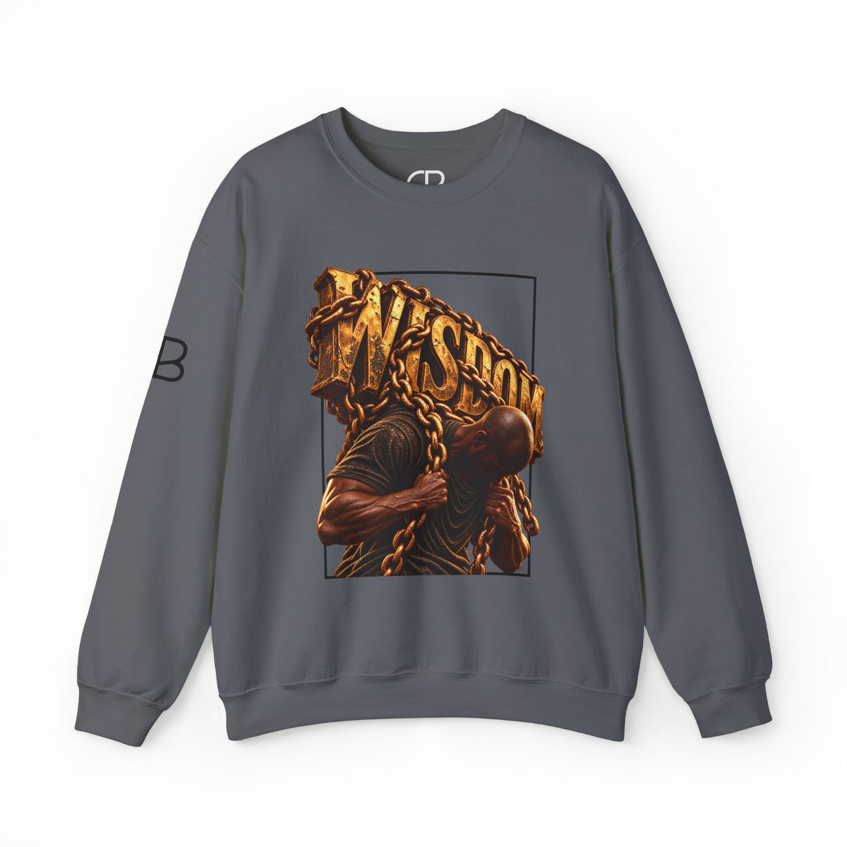 Bearing the Weight of Wisdom Christian Sweatshirt | Culture Belly – alternate product view – Culture Belly