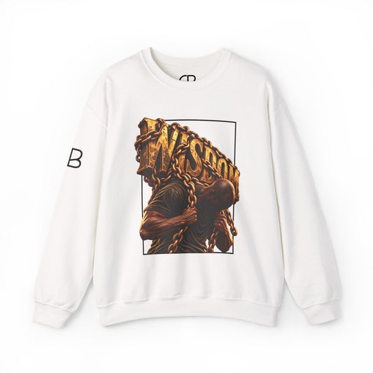 Bearing the Weight of Wisdom Christian Sweatshirt | Culture Belly – Christian streetwear by Culture Belly