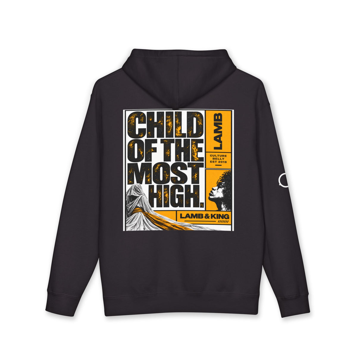Child of the Most High Christian Pullover Hoodie – alternate product view – Culture Belly