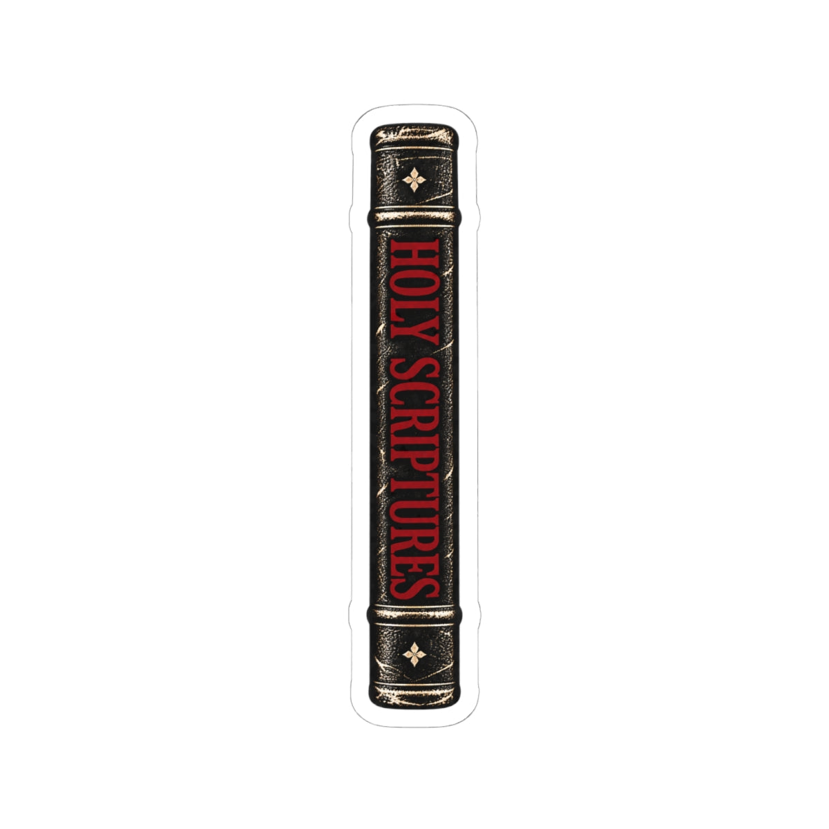Holy Scriptures Bible Spine Vinyl Sticker – Culture Belly – Christian vinyl sticker by Culture Belly