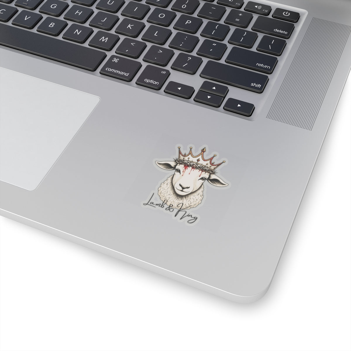 Lamb & King Christian Vinyl Sticker – alternate product view – Culture Belly