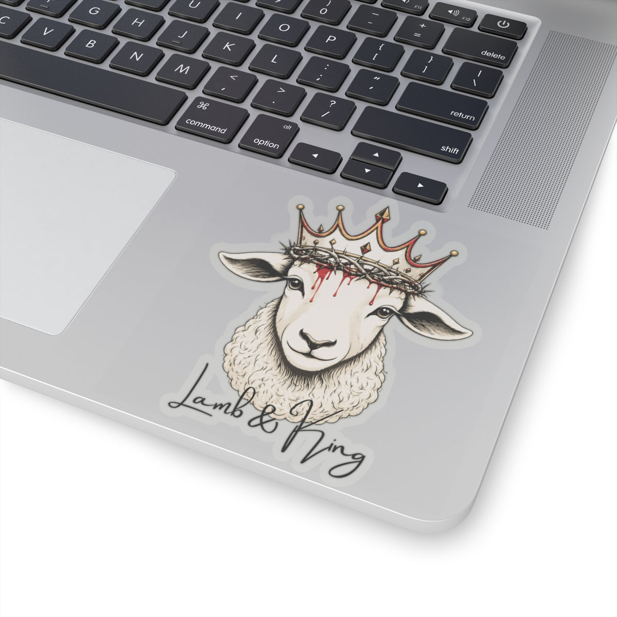 Lamb & King Christian Vinyl Sticker – alternate product view – Culture Belly