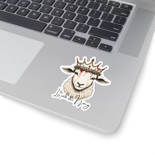Lamb & King Christian Vinyl Sticker – Christian vinyl sticker by Culture Belly