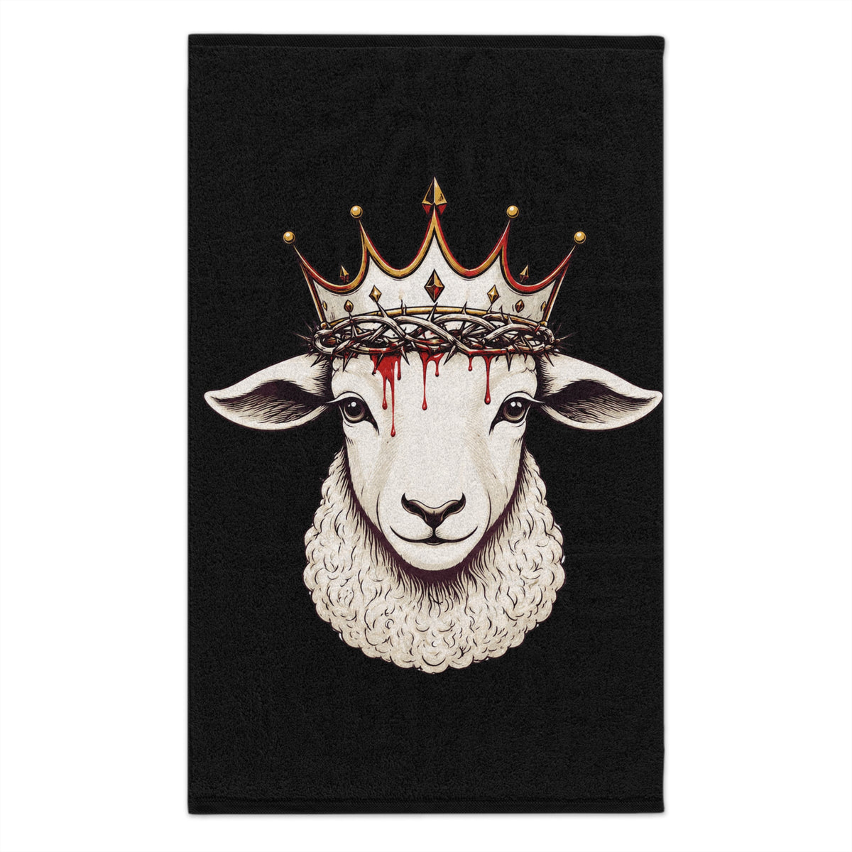 Lamb & King Crown Sweat Towel – Christian towel by Culture Belly