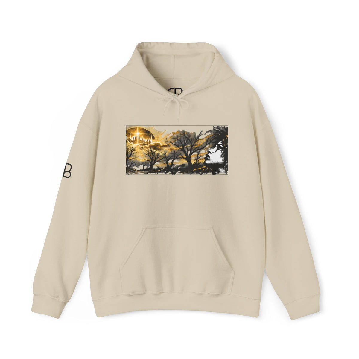Through the Wilderness Christian Pullover Hoodie – alternate product view – Culture Belly